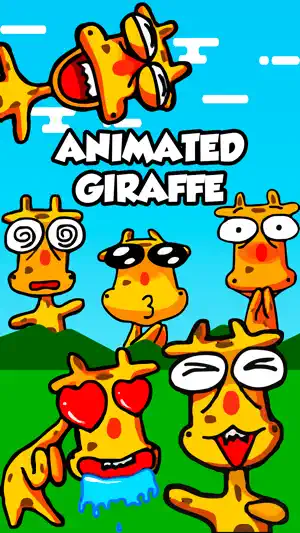 Animated Giraffe Sticker App