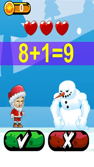 Santa vs Zombie Math 僵尸数学