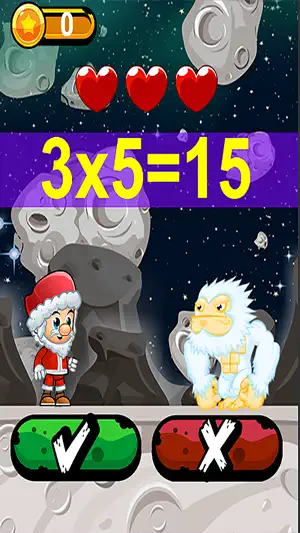 Santa vs Zombie Math 僵尸数学