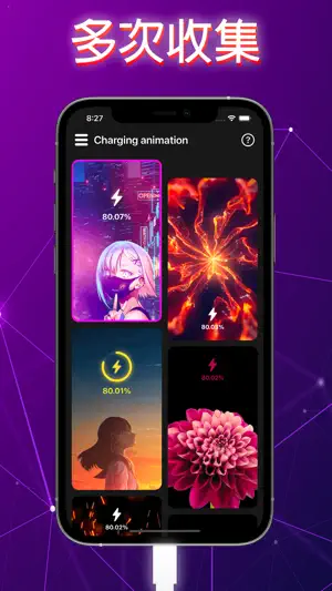 充电动画 - 充电游戏和乐趣 - 实时电池墙纸充电显示