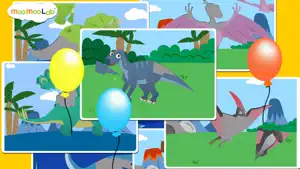 恐龙 - 儿童益智游戏, 图画书, 拼图活动 (英语, 国語) 完整版