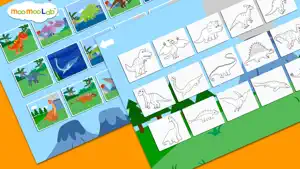 恐龙 - 儿童益智游戏, 图画书, 拼图活动 (英语, 国語) 完整版