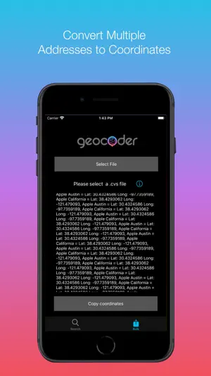 Geocoder App